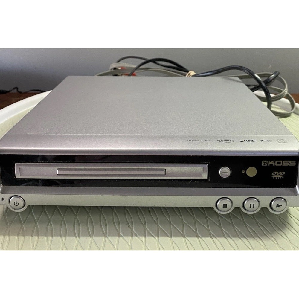 KOSS Dvd Player‎ Progressive Scan  KS4110 MP3 NO REMOTE-Tested Working